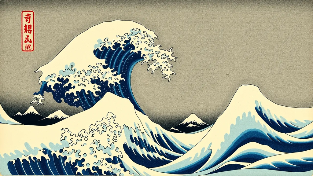 Japanese woodblock ocean print